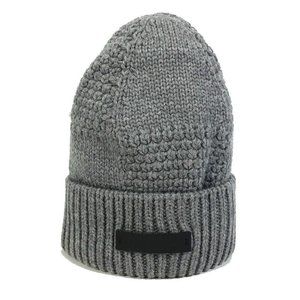 Louis Vuitton Grey x Blue Damier Knit Cashmere Helsinki Beanie